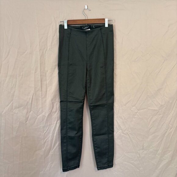 Liver Pool Jeans Company Cavern Dark Grey Stretchy Career Skinny Pants Women's 4 - Picture 3 of 6